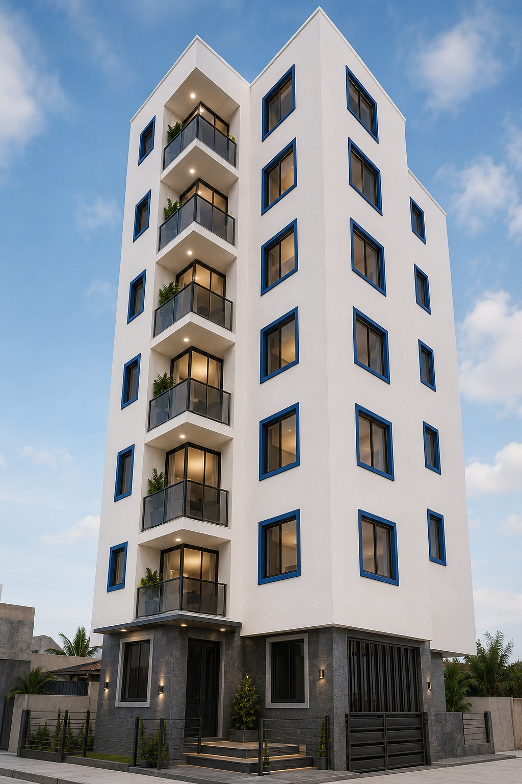 WAQF Rental Building Architectural Render